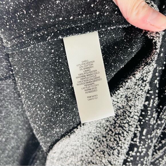 Eliza J grey white speckled ombré evening special event wedding midi dress 6 - Picture 7 of 7